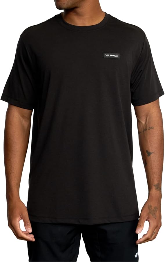 RVCA Mens Sport Drirelease Regular Fit Athletic Breathable Tee Shirt