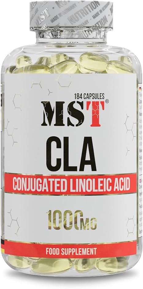 MST® CLA 4000 – 184 Softgels – konjugierte Linolsäure (CLA) aus Safloröl – 4000 mg pro Tagesportion (4 Softgels) – neutral leicht zu schlucken