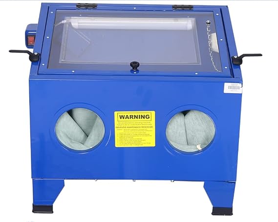 Sand Blaster Cabinet kit Bench Top Portable Sand Blaster Cabinet Kit 25gallon,sanblasting Cabinet 80psi