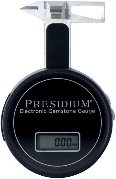 Presidium Electronic Gemstone Gauge (PEGG) | Digital Jewelry and Diamond Measuring Tool for Accurate Gemstone Dimensions and Carat Weight Estimation, Touch Button Zeroing, High-Precision Display