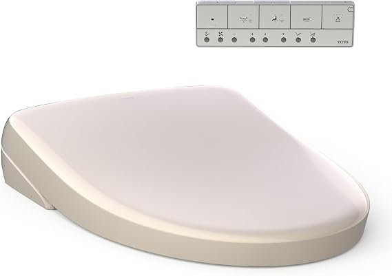 TOTO WASHLET S7A Electronic Bidet Toilet Seat with EWATER+ Bowl and Wand Cleaning, Auto Open and Close Contemporary Lid, Elongated, Sedona Beige - SW4736#12
