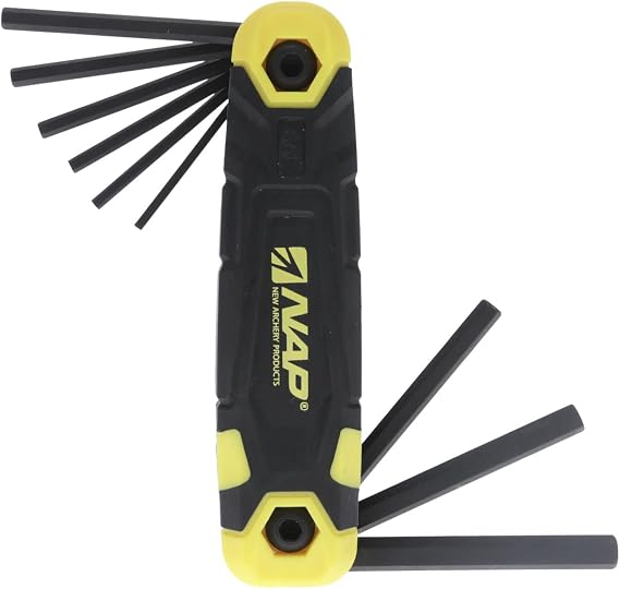 NEW ARCHERY PRODUCTS Hex Key Standard/Compact Tool - Durable Steel Archery Tool Wrench Set with Multiple SAE Key Sizes