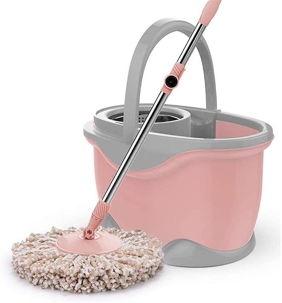 House Replacement Head Easy Home Cleaning Mopping Wring Spin Mop Spin Mop Household Mop Rotating Hand-Free Wash Cloth (C) (A)