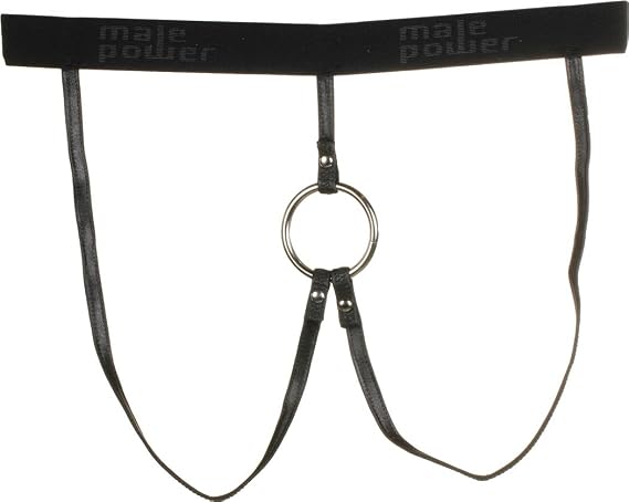 MalePower 370-004-Extreme Strappy Metal C-Ring Jock-Large