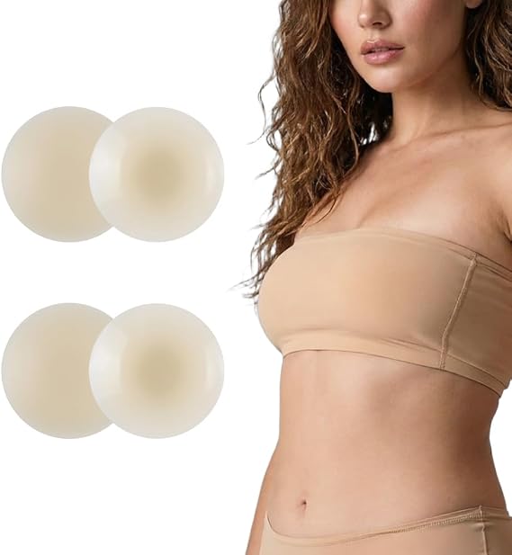 2 Pairs Silicone Nipple Covers for Women, Seamless & Invisible