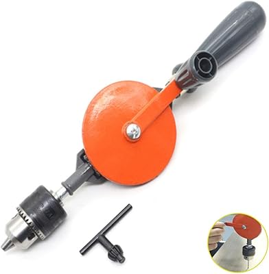 Double Pinion Handdrill,38 Chucks with ABS Handle,1.5-10Mm Manual Drilling Tool for Craftsman DIY Wood Tools