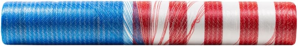 Bale Tuff Premium Round Bale Hay Net Wrap | Red, White & Blue Freedom Design for Hay, Corn Stalks, Alfalfa and More! | High-Strength Bale Protection (64x7000)