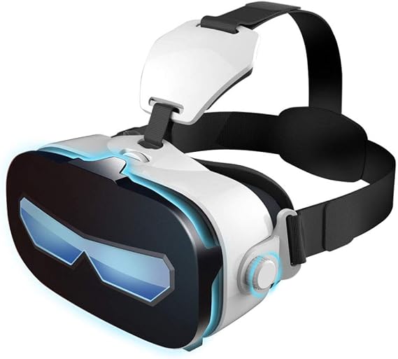 VR Headset Virtual Reality Headset 3D Glasses with 112FOV Anti Stereo Headset for All Smartphones with Length Below 6.3 Inch