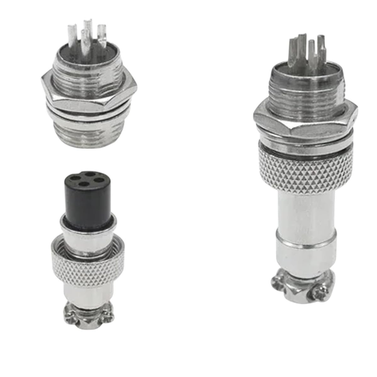 4P--Male Female10PCS GX16 Aviation Plug Socket Connector 2P 3P 4P 5P 6P 7P 8P 9P 10P Male & Female 16mm L70-78 Wire Panel New 2025 High for Reliable Electronic Component