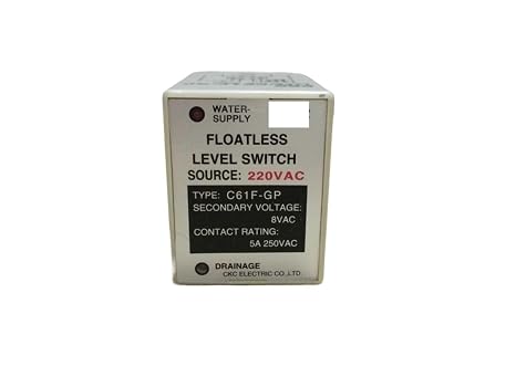 1pc C61F-GP 8 Pin Liquid Level Relay Floatless Relay Water Level Control Pump Switch 12VDC 24VDC 110VAC 220VAC(110VAC)
