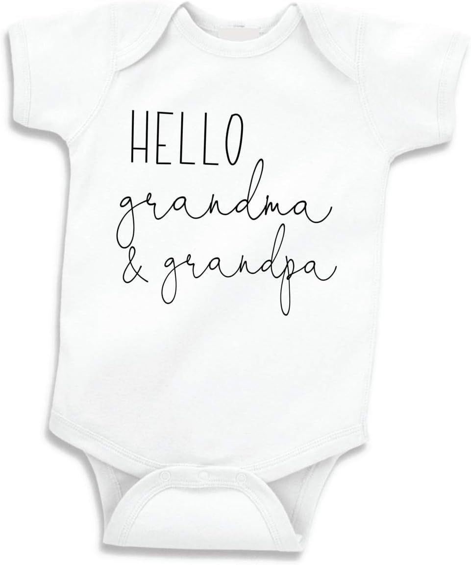 Bump and Beyond Designs Hello Grandma and Grandpa Pregnancy Announcement Gifts