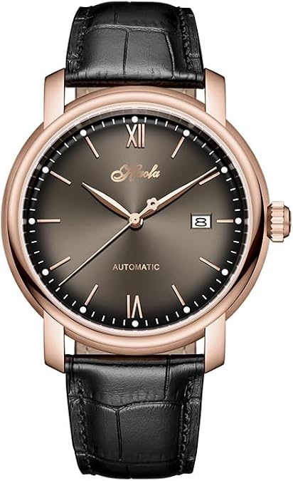 Haofa Ultra-Thin Men's Watch Ink Dial with Calendar Automatic Mechanical Watch Pointer Watch Sapphire Waterproof 1325