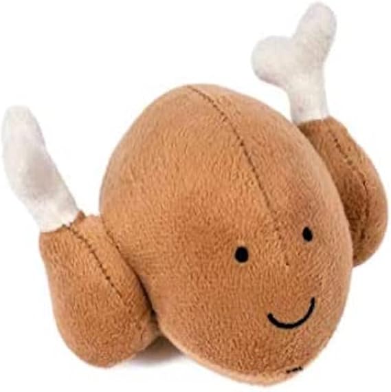 Petface Foodie Faces Roast Chicken Plush Dog Toy
