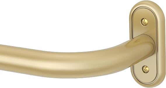 Curtain Rod 36-120 Inch, Gold Heavy Duty Curtain Rods for Windows