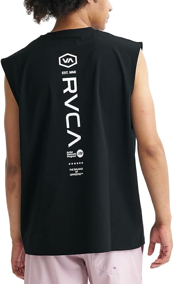 RVCA STARIGHT WAY SFTT Absorbent, Quick Drying, Amphibious, UVCUT Utility Tank Top