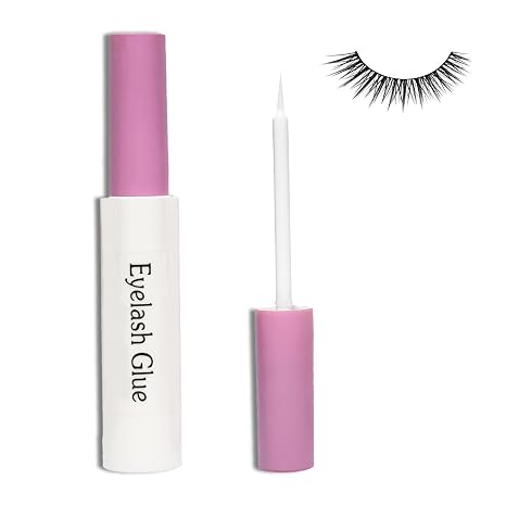 Eyelash Glue,Super Strong Hold Strip Lash Glue,Clear After Drying,Waterproof Long Lasting Eyelashes Adhesive for False Eyelash,Quick Dry Individual Lash Adhesive 5ml/0.18oz (1 Pack)