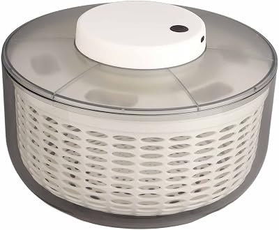 Vegetable Washer Dryer Drainer, 500RPM Electric Rechargeable Detachable Salad Spinner Vegetable and Fruit Washer and Dryer for Kitchen 6000ML 27x27x17cm10.6x10.6x6.7in