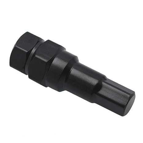 6 Point Sided 12mm Hex Tuner Key Wheel Lug Nut Socket Key 3/4(19mm) & 13/16(21mm) Hex Compatible with M12x1.5 M12x1.25 Thread Size Lug Nuts Black