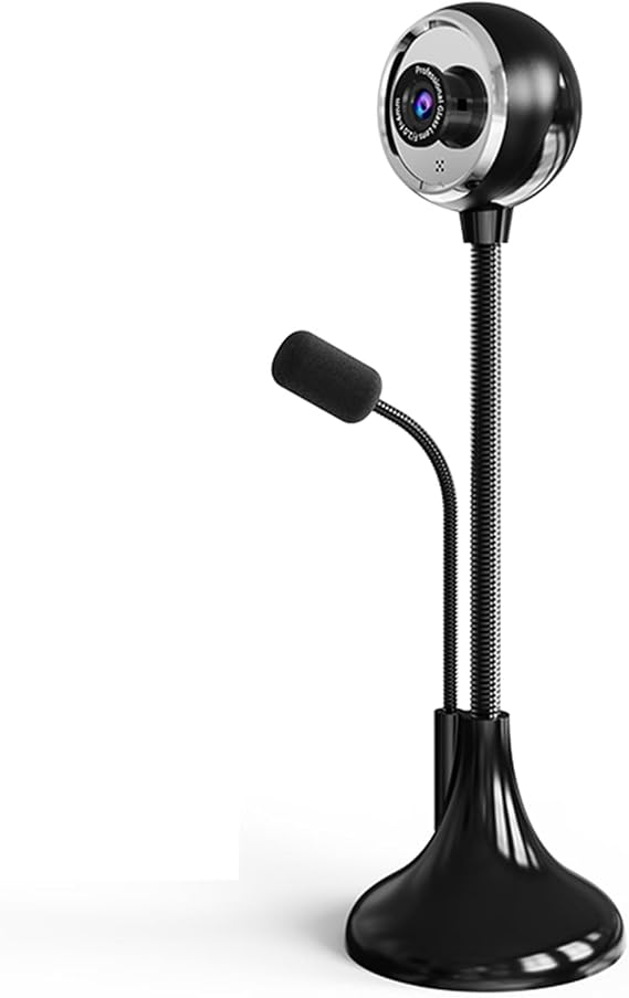 USB Desktop Stand-Up Camera, 1080P(2K) 30hz HD Streaming Webcam with Mic, 360 Rotation Portable Camera with Wide Angle Lens Suitable for Conference/Call/Web Class/Live Streaming