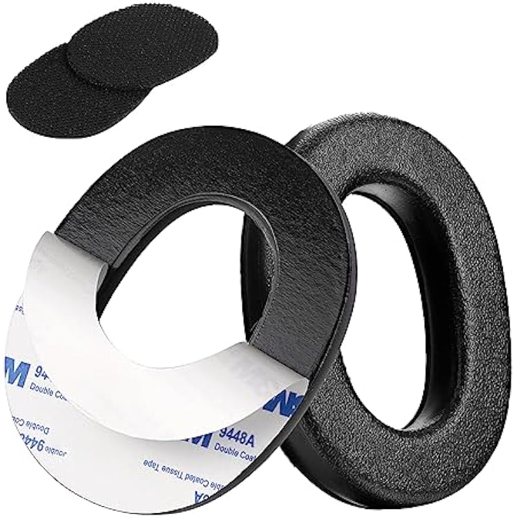 PROHEAR FEP01-1Pair Replacement Foam Ear Pads Upgraded for 3M WorkTunes Connect90543, 90544, 90542, 90541, ZOHAN EM042 Radio Headphone, 037 Bluetooth Hearing Protection