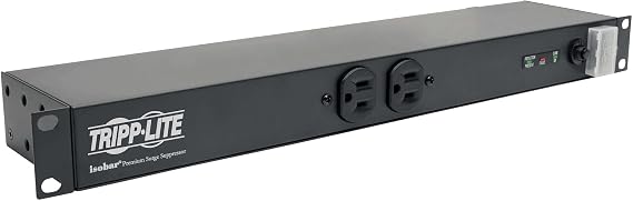 Eaton Tripp Lite IBAR12ULTRA 12 Outlet 1U Rackmount Isobar Surge Protector