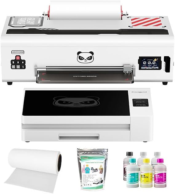 Procolored K13 Lite A3 DTF Printer Set with Smokeless Oven 13 Inches White Ink Circulation Infrared Protection Transfer Printer Machine for DIY Textile Business White