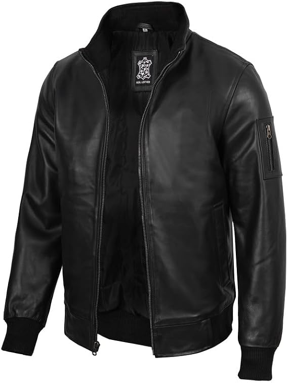 Real Leather Jacket Men - Lamskin Leather Jacket for Mens