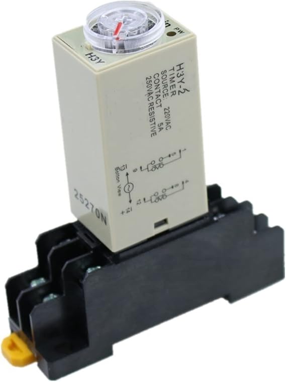 H3Y-2 DC 24V Delay Timer Time Relay 0-30 Minute with Base