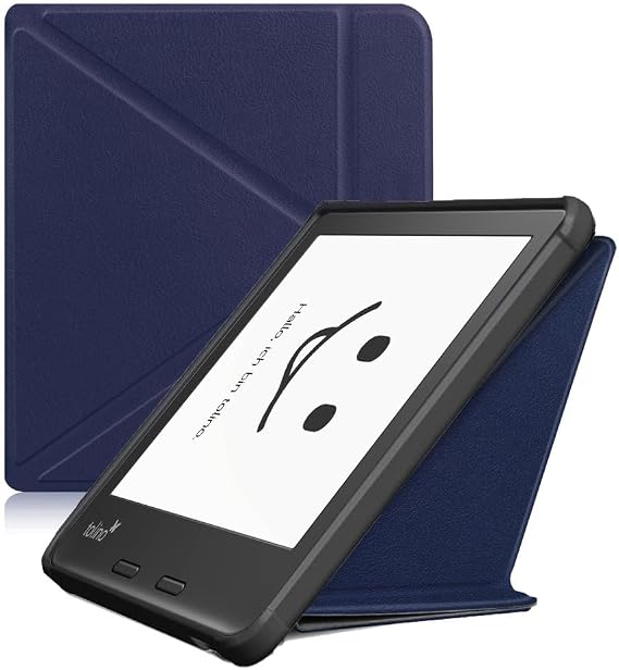 Case for 7" Kobo Libra Color (2024 Release) & Kobo Libra 2 (2021 Release) & Tolino Vision 6, Kobo Libra Colour e-Reader with Auto Wake/Sleep, Model: N428 and N418 (Blue)