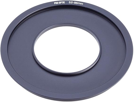 ProOptic 52mm Adapter Ring for Pro Optic Square 4x4 Filter Holder | 52mm to 86mm Adapter Ring with plastic snap case for Pro Optic 4x4 systems, photography and filter mounting