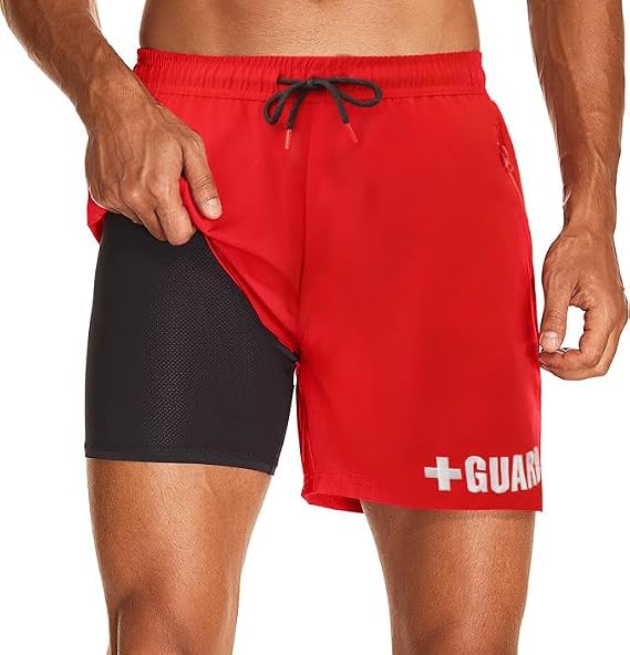 BLARIX Guard Swim Trunks w/Compression Liner