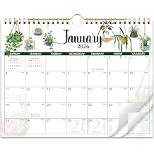 2026 Wall Calendar - 2026 Calendar, 12 Months Calendar 2026 from Jan. - Dec.2026, 11" x 8.5", Monthly Calendar 2026, Twin-Wire Binding, Julian Dates, Hanging Loop, Premium Paper