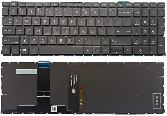 GRTEK Laptop Keyboard for HP ProBook 450 G8 455 G8 650 G7 650 G8.ZBook Power G7 Backlit US Layout (Without Palmrest), HP ZBook 15 Power G7 G8 G9 Series
