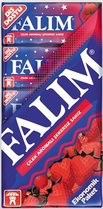 Falım 5'li Çilekli Şekersiz Sakız 35 gr