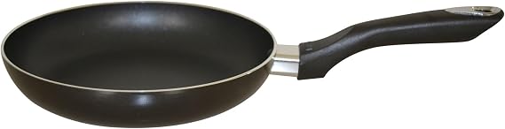 IMUSA 8 Inch Bistro Aluminum Nonstick Fry Pan with Cool-touch Handle, Black