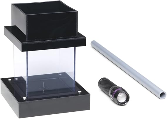 Arbor Scientific Cloud Chamber, Detect Ionizing Radiation, Specially Designed Cold Plate, 150 mm x 150 mm x 210 mm, Includes 2 Sources