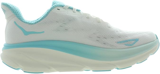 HOKA Clifton 9 Womens Shoes Size 8, Color: Frost/Rose Gold