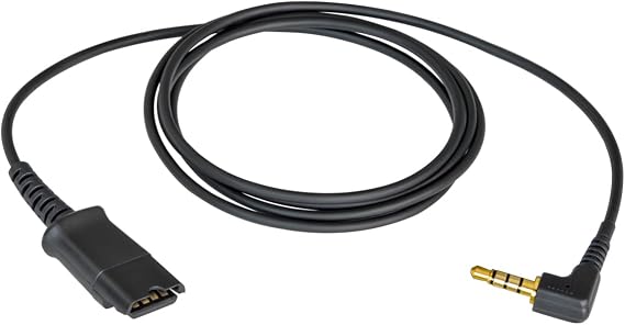3.5mm Headset Adapter Cable Compatible with Plantronics QD for Android Cell Phone Smartphone Tablet Mac Laptop & Other Smart Devices with Single 3.5mm Jack 4 Poles CTIA