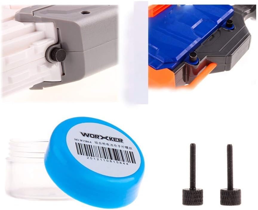 WORKER Hand Thumb Screws Accessories for Nerf Modulus ECS-10N-Strike Elite Hyperfire Blaster Toy