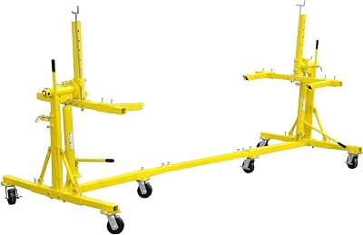 JEGS Auto Rotisserie | 2000 LBS Capacity | Made From Heavy Duty Steel | Yellow Finish | Overall Dimensions: 19 Feet Long x 5 Feet Wide x 5 Feet High