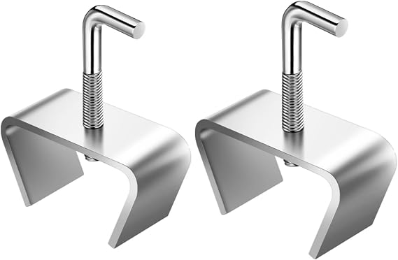 Bed Frame 1 1/2 in Rail Clamp, Heavy Duty Zinc Plated, 2 Pack
