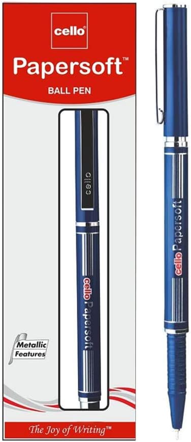 Cello Papersoft Ball Pen - Pack of 10 (Blue)