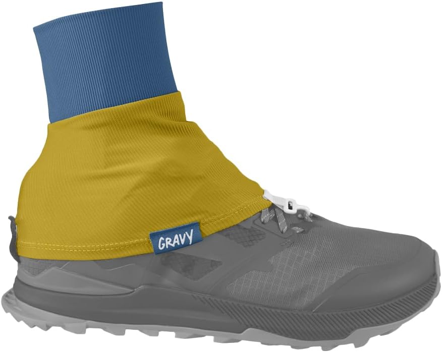 Gravy Style Trail Gaiters for Hiking, Trail Running, Backpacking, Prevent Debris in Shoes, Includes Fastener, Works with Compatible Shoes