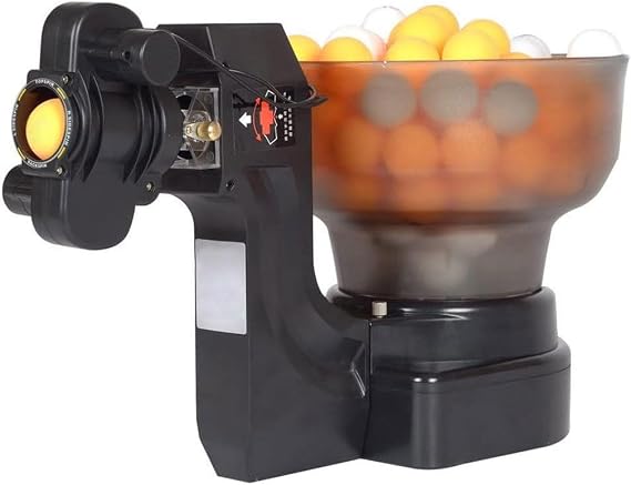 Table Tennis Robot/Ping Pong Ball Machine, HP-07 Ping Pong Robot Machine Automatic Tennis Balls Feeder Ping Pong Robot Machine for Tennis Players Lovers Starters 40-70/Min