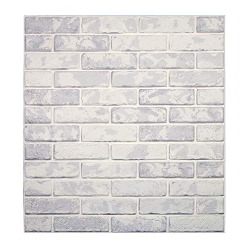 3D Brick Wall Stickers Wall Paper Self-Adhesive Panel Decal PE Wallpaper - Peel and Stick Wall Panels for TV Walls, Sofa Background Wall Decor 29 sq.ft Brick Style 5