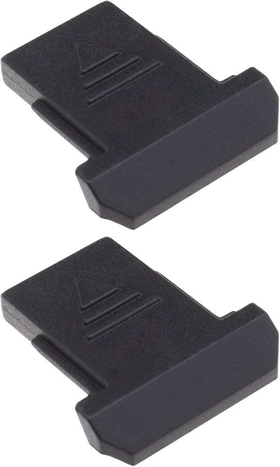2PCS Camera Hot Shoe Protective Cover Dust-proof Cap Compatible with Canon 5D3 80D 77D 5D4 6D2 90D 760D 800D EOSR Cameras Plastic Black