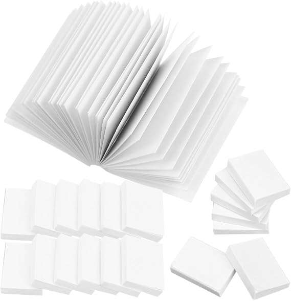 Gadpiparty 50 x Mini Books Dollhouse 1:12 White Empty Miniature Books for Crafts & Painting Mini Decoration for Dollhouse Accessories Role Play