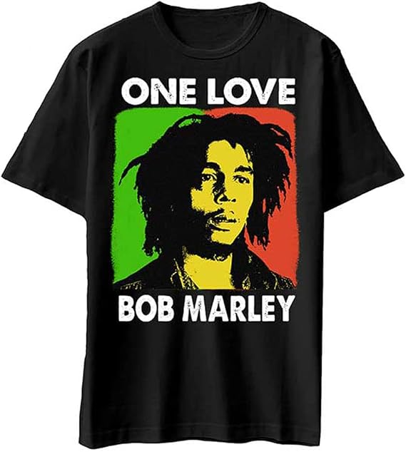 Men's Bob Marley One Love Slim Fit T-Shirt Black
