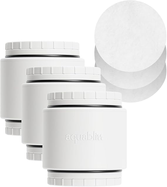 Aquabliss SFC500 Filter Cartridges 3pcs & 30pc Pack of Sediment Pads (Exclusive Bundle)