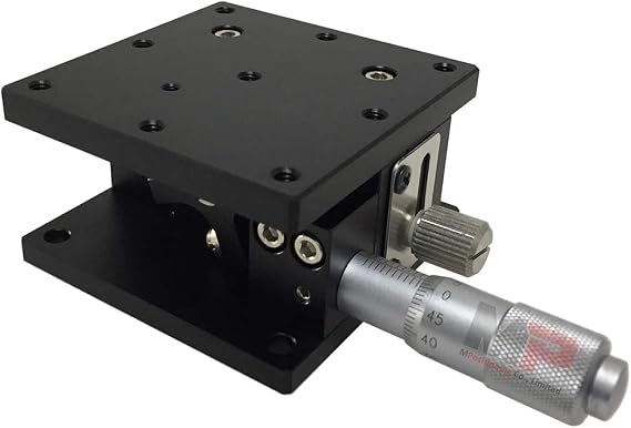 Precision Z Axis Stage, MPositioning T60Z-10A Vertical Linear Stage 10 mm Travel Range, 3 kg of Max Loading 60 x 60 mm Platform